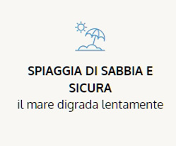 spiaggia di sabbia sicura